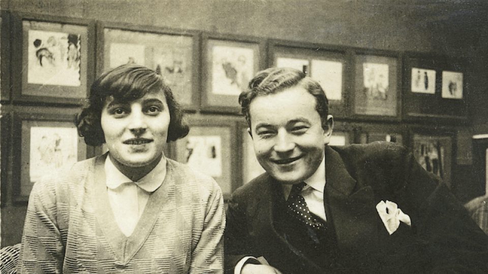 Zdenka Werichová a Jan Werich, první společné foto